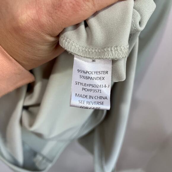 Jessakae Mint Green Dress Size M Short Sleeve Fit and Flare Minimalist - Picture 6 of 7